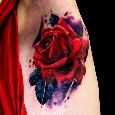 rose tattoo designs|realism realistic rose tattoo design.